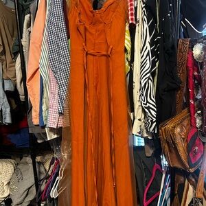 Elegant Orange Dress